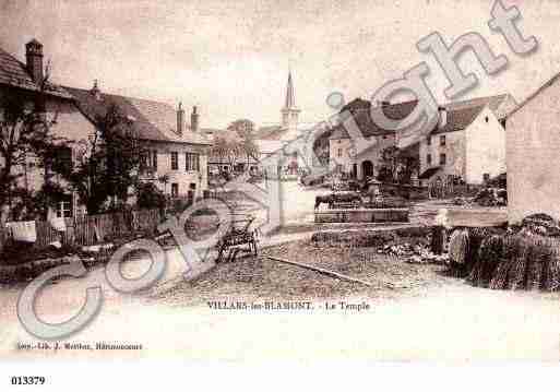 Ville de VILLARSLESBLAMONT, carte postale ancienne