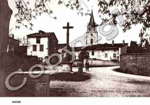 Ville de VILLEREVERSURE, carte postale ancienne