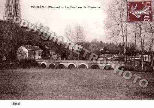 Ville de VOULEME, carte postale ancienne