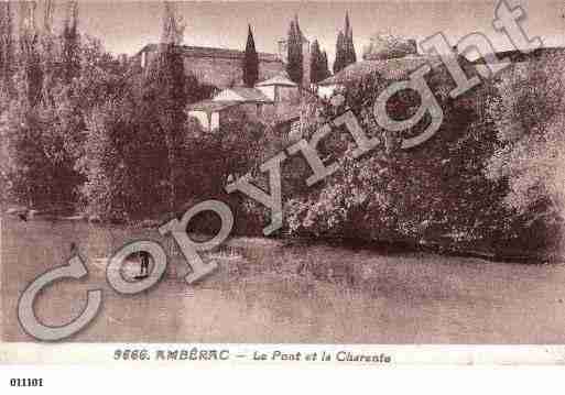 Ville de AMBERAC, carte postale ancienne