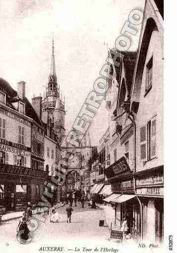 Ville de AUXERRE, carte postale ancienne