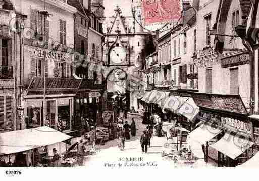 Ville de AUXERRE, carte postale ancienne