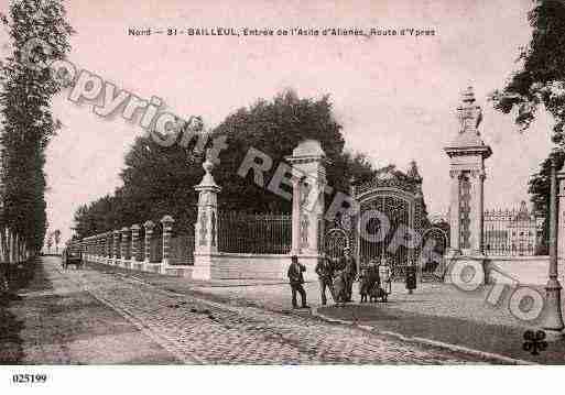 Ville de BAILLEUL, carte postale ancienne