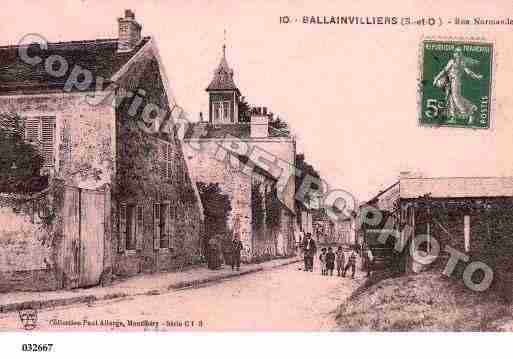 Ville de BALLAINVILLIERS, carte postale ancienne