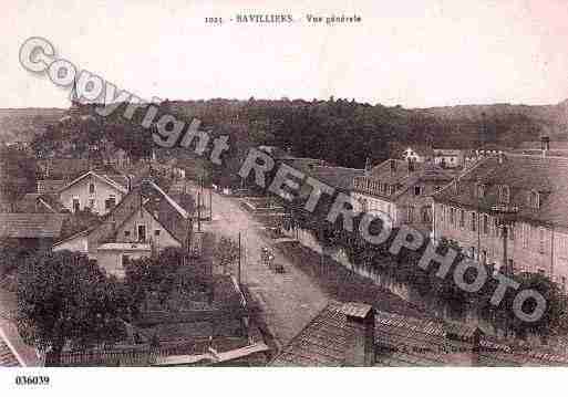 Ville de BAVILLIERS, carte postale ancienne