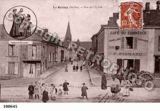 Ville de BAZOGE(LA), carte postale ancienne