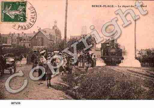 Ville de BERCK, carte postale ancienne