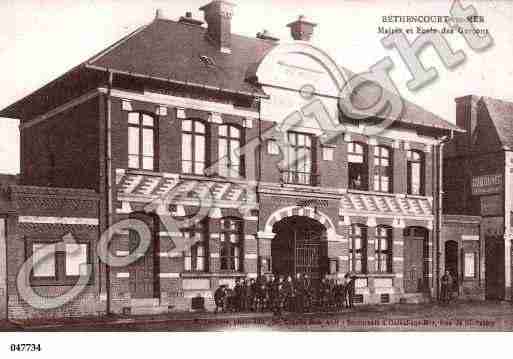 Ville de BETHENCOURTSURMER, carte postale ancienne