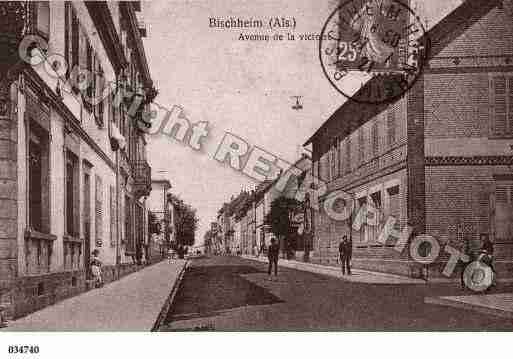 Ville de BISCHHEIM, carte postale ancienne