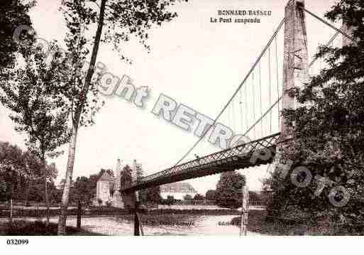 Ville de BONNARD, carte postale ancienne