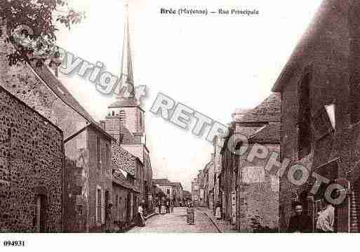 Ville de BREE, carte postale ancienne