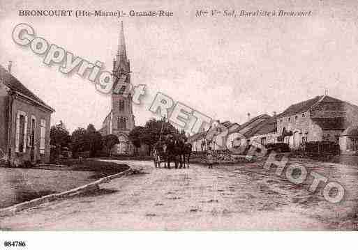 Ville de BRONCOURT, carte postale ancienne