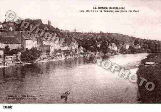 Ville de BUGUE(LE), carte postale ancienne