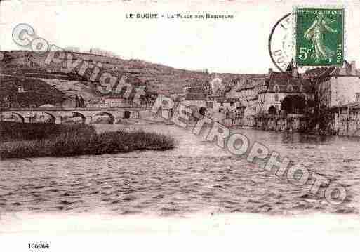 Ville de BUGUE(LE), carte postale ancienne
