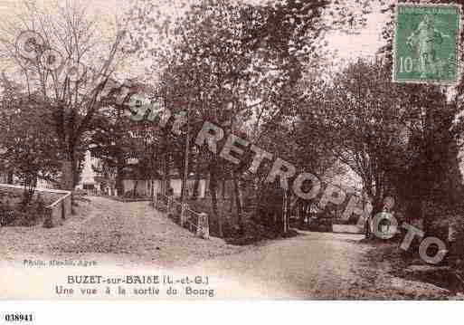 Ville de BUZETSURBAISE, carte postale ancienne