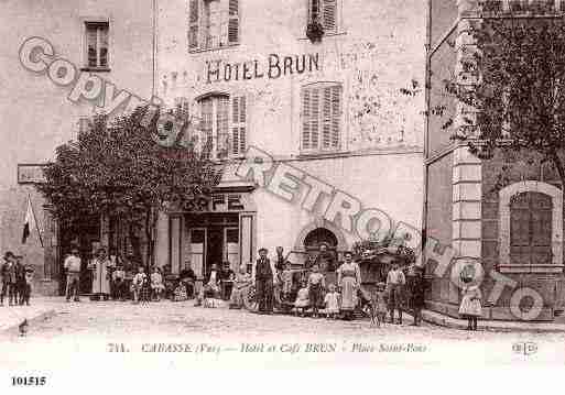 Ville de CABASSE, carte postale ancienne