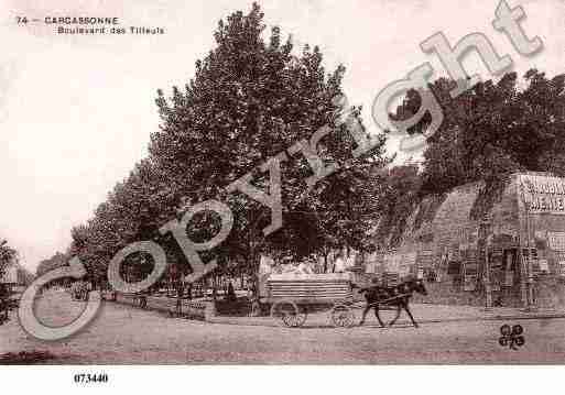 Ville de CARCASSONNE, carte postale ancienne