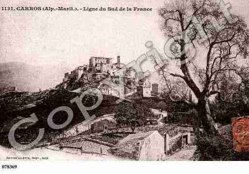 Ville de CARROS, carte postale ancienne