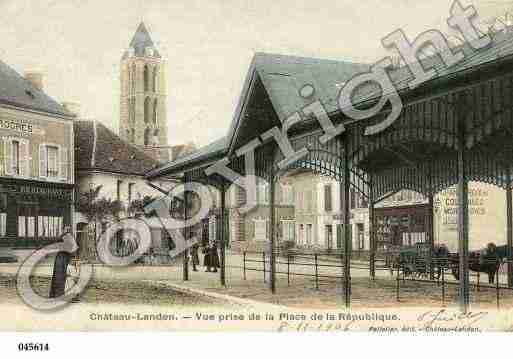 Ville de CHATEAULANDON, carte postale ancienne