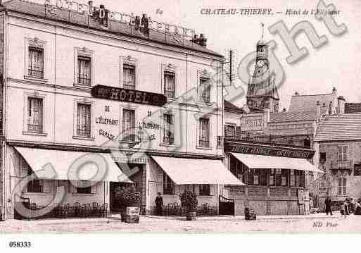 Ville de CHATEAUTHIERRY, carte postale ancienne