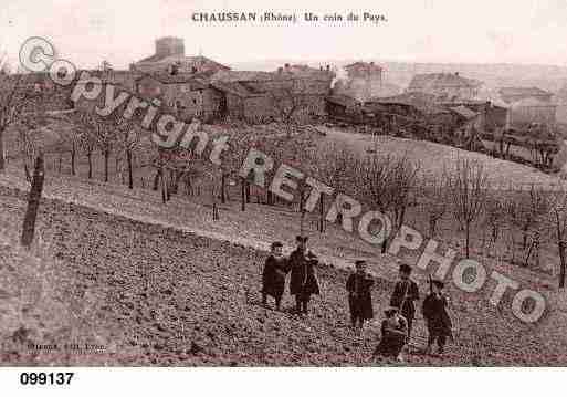 Ville de CHAUSSAN, carte postale ancienne