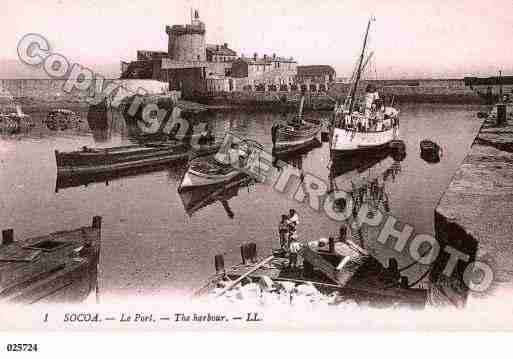 Ville de CIBOURE, carte postale ancienne