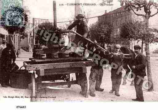 Ville de CLERMONTFERRAND, carte postale ancienne