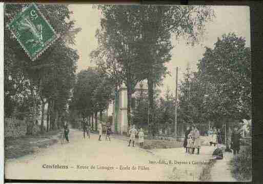 Ville de CONFOLENS, carte postale ancienne