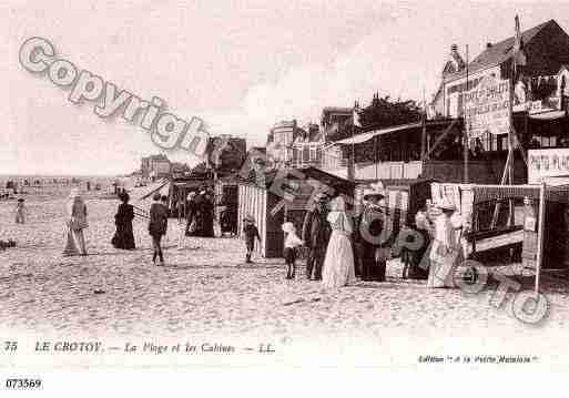 Ville de CROTOY(LE), carte postale ancienne