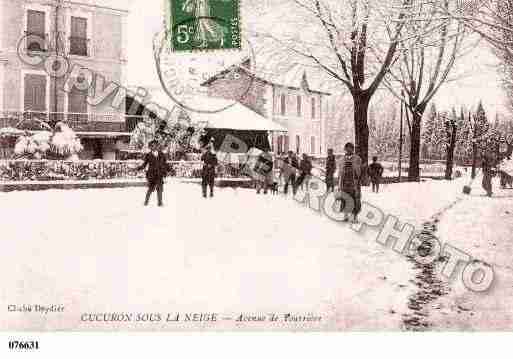 Ville de CUCURON, carte postale ancienne