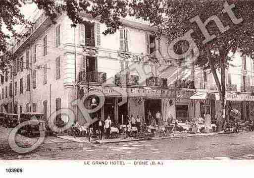 Ville de DIGNELESBAINS, carte postale ancienne