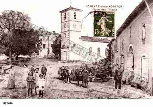 Ville de DOMEVRESOUSMONTFORT, carte postale ancienne