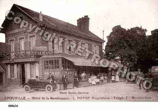 Ville de EPOUVILLE, carte postale ancienne