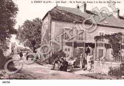 Ville de EVERLY, carte postale ancienne