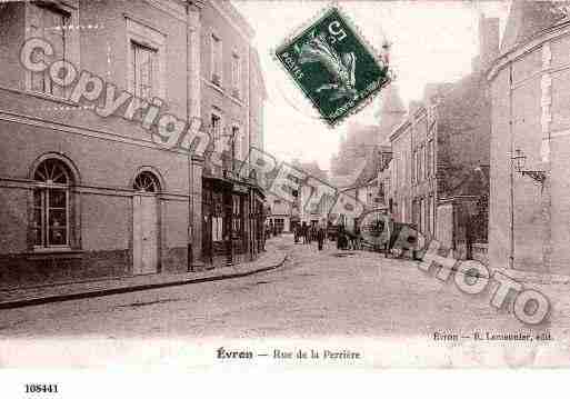 Ville de EVRON, carte postale ancienne