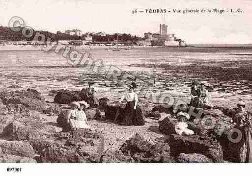 Ville de FOURAS, carte postale ancienne