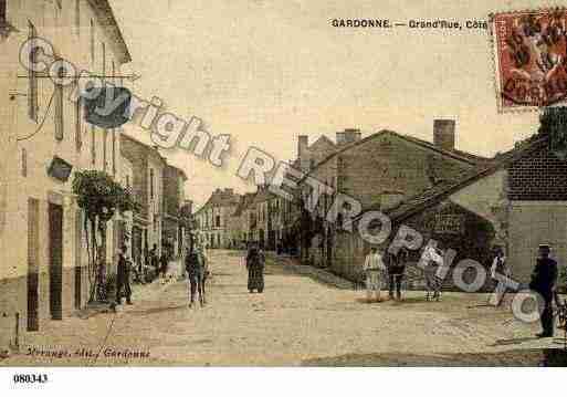 Ville de GARDONNE, carte postale ancienne