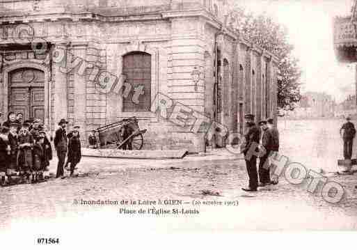 Ville de GIEN, carte postale ancienne