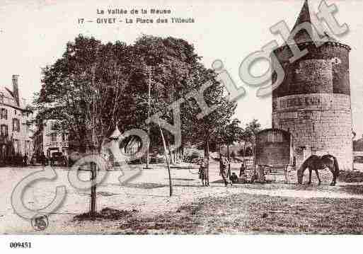 Ville de GIVET, carte postale ancienne