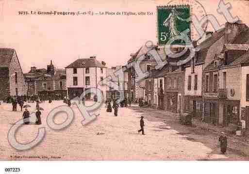 Ville de GRANDFOUGERAY, carte postale ancienne