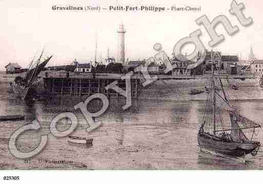 Ville de GRAVELINESPETITFORTPHILIPPE, carte postale ancienne