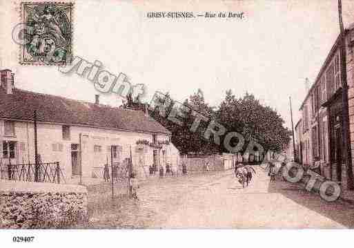 Ville de GRISYSUISNES, carte postale ancienne