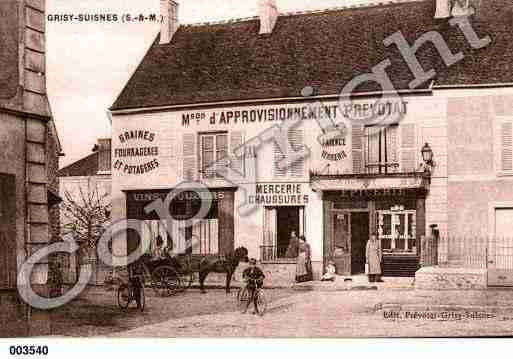 Ville de GRISYSUISNES, carte postale ancienne