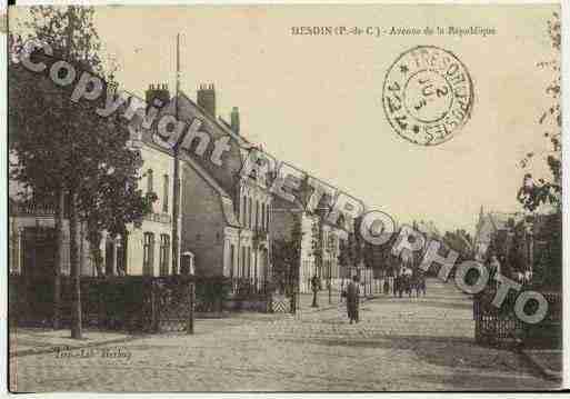 Ville de HESDIN, carte postale ancienne