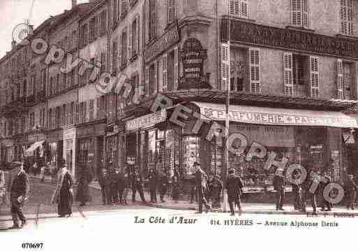 Ville de HYERES, carte postale ancienne