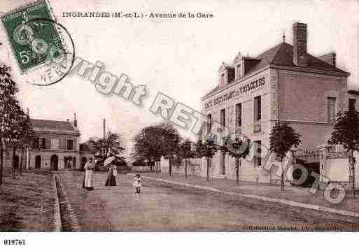 Ville de INGRANDESSURLOIRE, carte postale ancienne