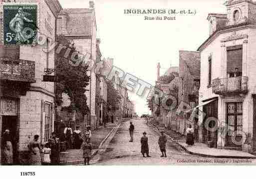 Ville de INGRANDESSURLOIRE, carte postale ancienne