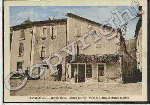 Ville de LACHAU, carte postale ancienne