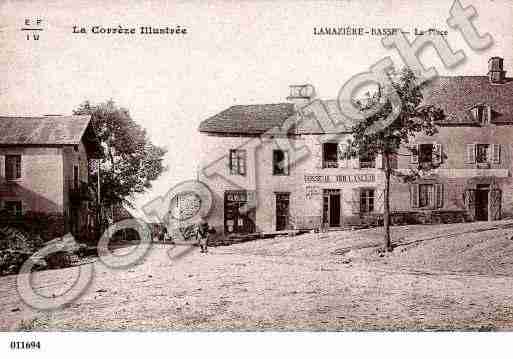 Ville de LAMAZIEREBASSE, carte postale ancienne
