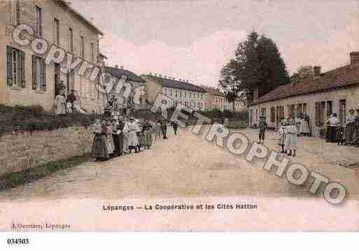 Ville de LEPANGESSURVOLOGNE, carte postale ancienne